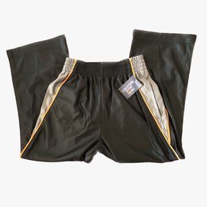 Bugle Boy Black Joggers Pants Grey Accent with Orange Piping Size 4